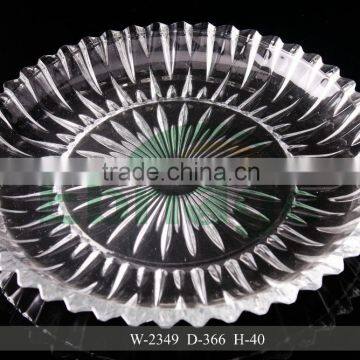 luxury glass wedding charger plates new arrival