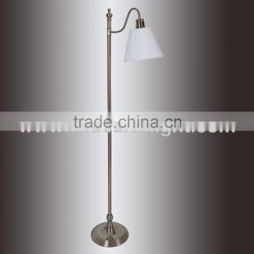 UL CUL Listed Brushed Nickel Fabric Shade With Rocker Switch On Lampholder Hotel Beside Floor Light F20032