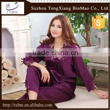 100% silk pajama with dream purple color