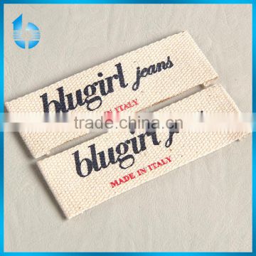 Thick cotton band silk screen printing neck label for all-around sports wear