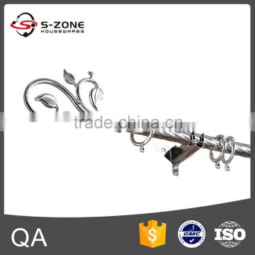 glossy finish corner curtain rod with curtain rod manufacturers