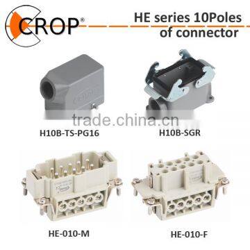 Heavy duty connector H100104MF-PG16