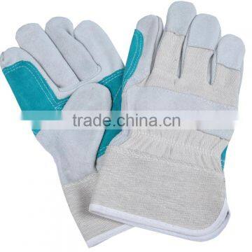 Colored short cow split leather welding gloves/safety working gloves