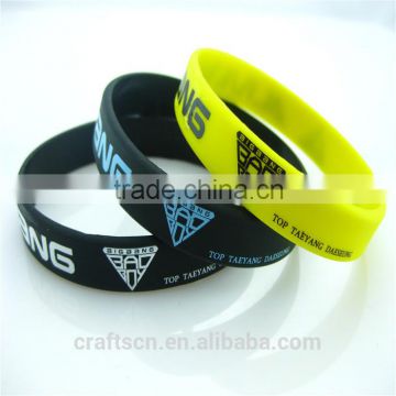 export double sided silicone wristband