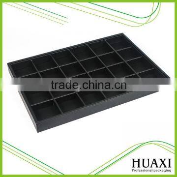 Black PU Leather Jewelry Display Tray for Jewelry Packaging