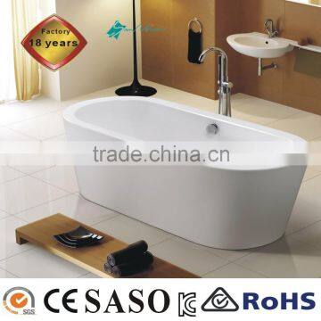 classic one person freestanding bathtub 1700X825X570mm