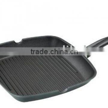 Die-casting aluminium non-stick grill pan