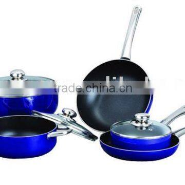 8 pcs aluminum non stick cookware set