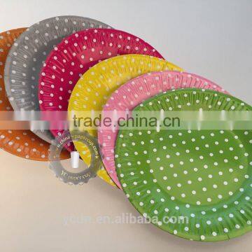 7 inch disposable party paper plate