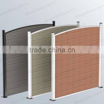 WPC/Wood Plastic Fence/Enclosure Wall 1.8m/2.0m/Octagon Pillar