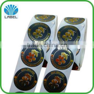 Shaped adhesive honey sticker