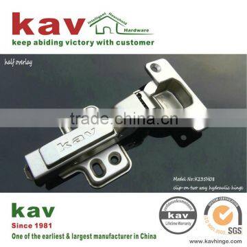 half overlay two way wooden door hinge for furniture