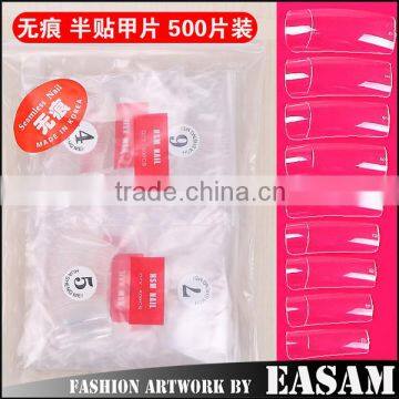 New ABS material Artificial half cover Nail Tip 500pcs                        
                                                Quality Choice