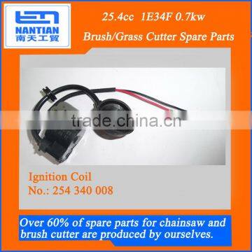 Ignition Coil Brush/Grass Cutter Spare Parts for 1E34F engine, 25.4cc