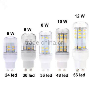 360 Degree Gu10 Led Bulb 12W 10W 8W 6W 5W White Warm White Led Corn Bulb Lamp