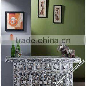 Mother of Pearl Inlay Long Sideboard