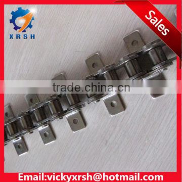 08B Stainless steel roller chain for conveyor with K1 attachment