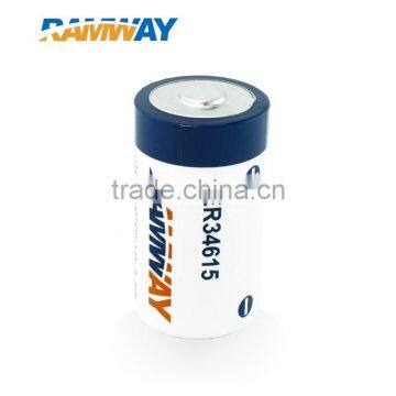 RAMWAY ER34615 3.6 Nominal Voltage and LiSOCl2 Battery Type D size 3.6V 19 Ah ER34615 Saft LS33600 replacement lithium battery