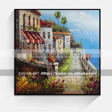 Decoration Home mediterranean landscape oil painting on linen canvas