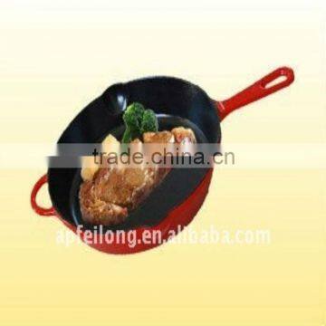 sell senior grade cast iron grill pan/fry pan/dish pan