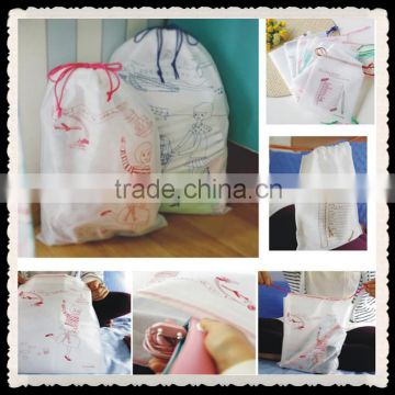 Nonwoven drawstring towel bag