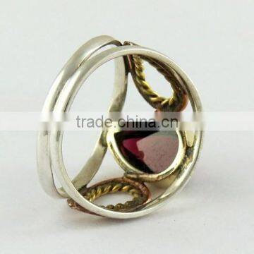 Deep Red Colour !! Red Garnet 925 Sterling Silver Ring, Silver Jewelry, Gemstone Silver Jewelry photo-5