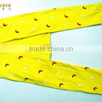 kids children girls printing moon and star pattern pantyhose/ tights/leggings