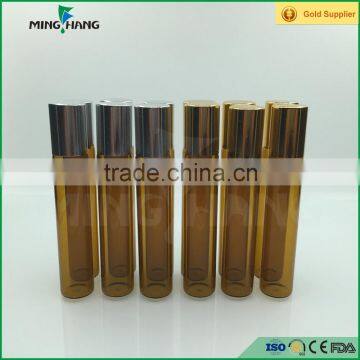 Amber Tube Roll on Glass Bottle for Perfume