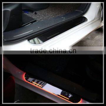 white blue red led moving door scuff led door sill for mazda 3