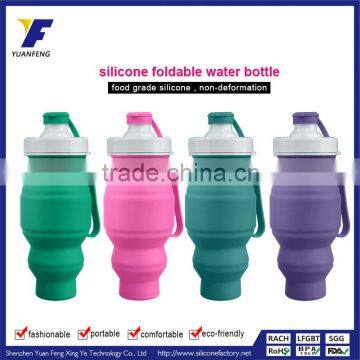 Wholesale promtional sports silicone water bottles