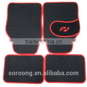 Premium carpet car mats printing logo pvc car floor mat