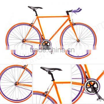 CE Approved Colorful single speed fixed bike fixie bicycle carbon fixie road bike