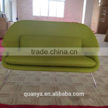 Popular modern loveseat womb sofa/Soft fabric for covering sofa cushions