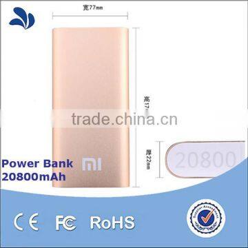 Shenzhen Factory Directly Large Capacity Mobile Phone External Battery Charger Power Bank 20000mah