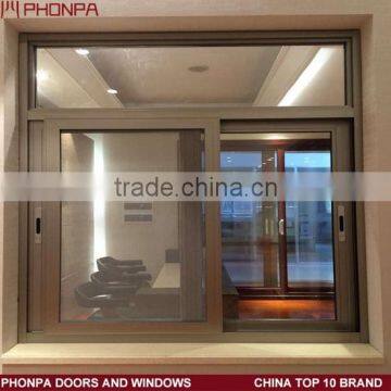 2016 new design aluminum framed sliding window,villa house plans aluminum window supplier