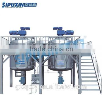 Sipuxin New Stainless Steel Vacuum Emulsifying Shampoo Blending Mixer