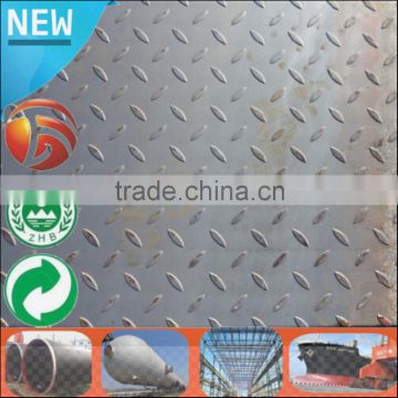 Checker Checkered steel plate 2.0mm thick carbon chequered tear drop steel plate Q235 mild steel plate