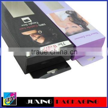 2015 new design sold hot hair extension packaging box