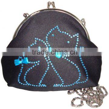 Cosmetic Case & Small X-body bag decorated Rhinestone