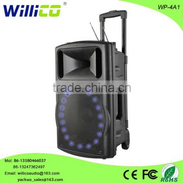 Superior Quality Loud Voice Plastic protable Active Speaker with usb sd fm