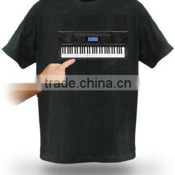 Newest wireless el t-shirt equaliser lighting el t-shirt