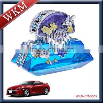 Perfume bottle inside wedding car decoration