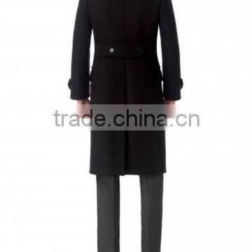 2014 New Style 100% Cashmere Classic Black Custom Coat photo-3