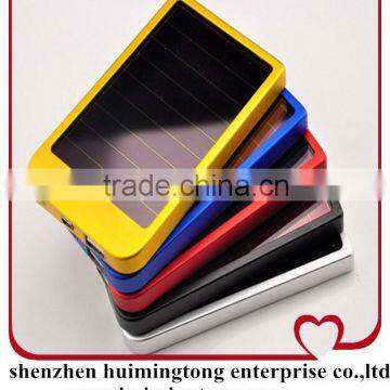 2600mAH Solar Charger 2 Port powerbank ,Power Bank For Cellphone iPhone 4 4s 5 5S 5C iPad iPod Samsung Portable