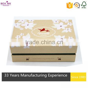 Food Promotion Yellow Rectangle Engagement Paper Gift Box Packaging Box