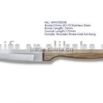 RANG-WH17 HOT SELL Wood Handle Fruit Knife