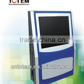 wall-mounted touch screen jukebox kiosk