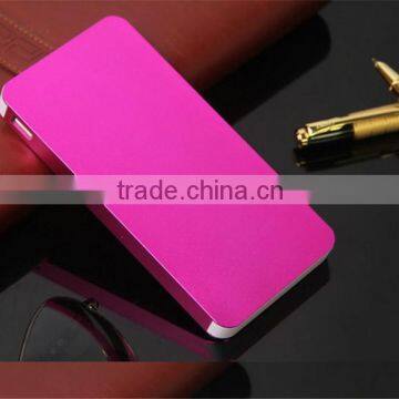 2015 Popular Aluminum shell portable dual usb power bank 6000mah