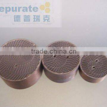 Euro 3 small metal universal engine exhaust honeycomb catalyst