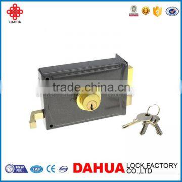 HIGH QUALITY RIM LOCK FOR GATE 1869N WITH BRASS CYLINDER photo-2